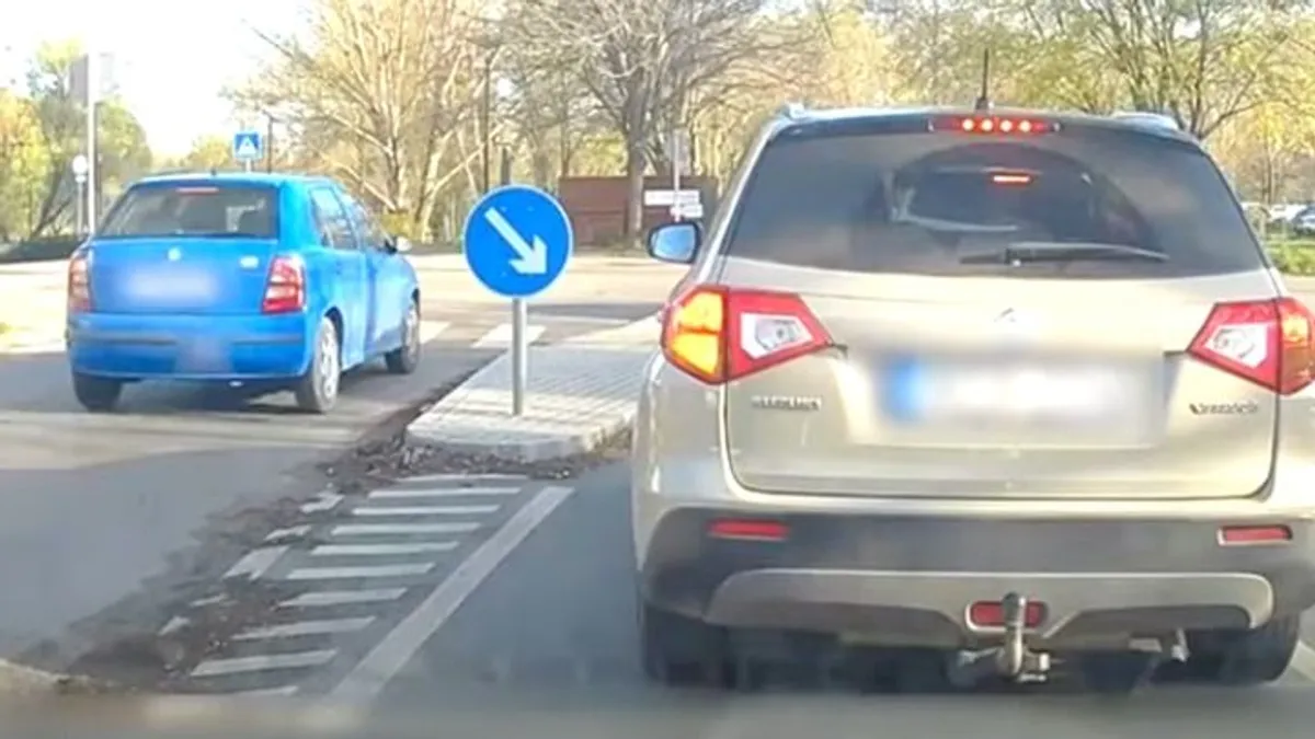 Gátlástalan előzéssel mutatta be Tatabányán, hogy nála pofátlanabb autós nincs a környéken - videó
