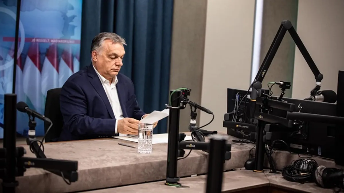 Orbán Viktor rádióinterjúja percről percre