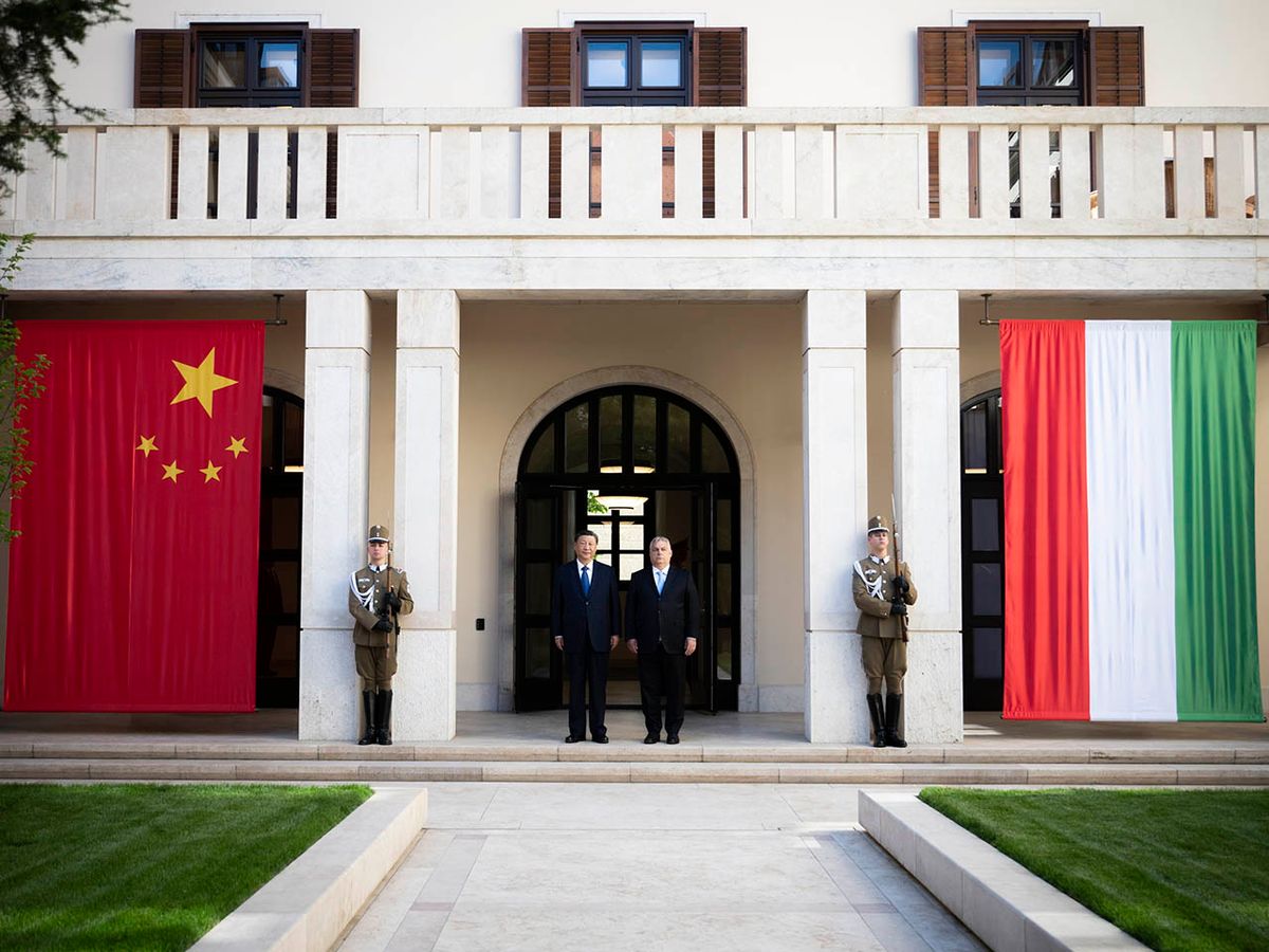 Hszi Csin-ping kínai államfő fogadása, HsziCsinping, Budai Vár, Karmelita kolostor,  2024.05.09.