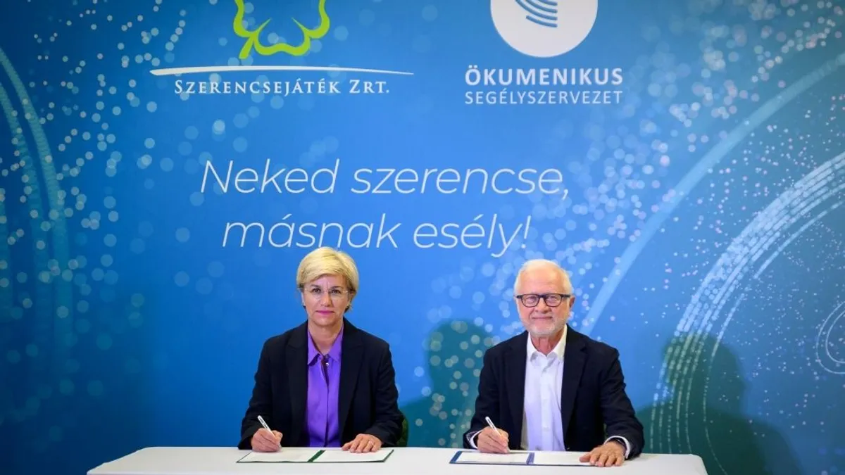 Stratégiai partnerségi megállapodást kötött a Szerencsejáték Zrt. és az Ökumenikus Segélyszervezet