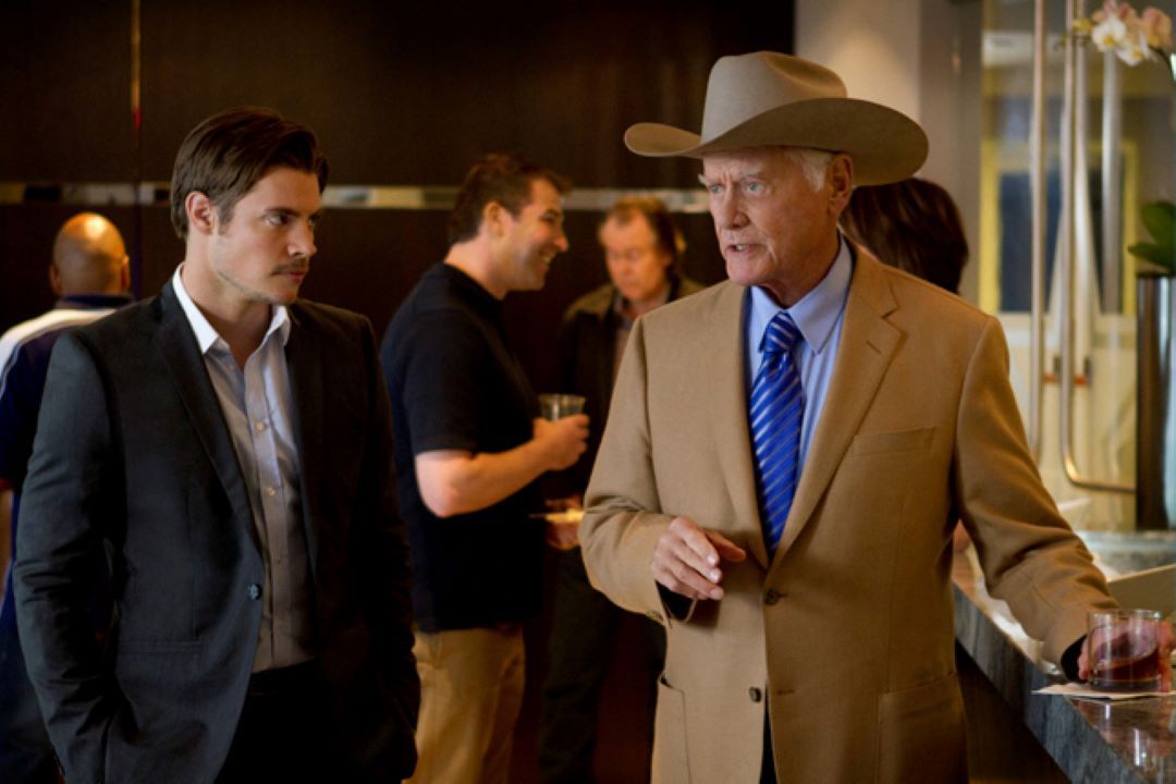 Larry Hagman, Josh Henderson, Dallas 2012