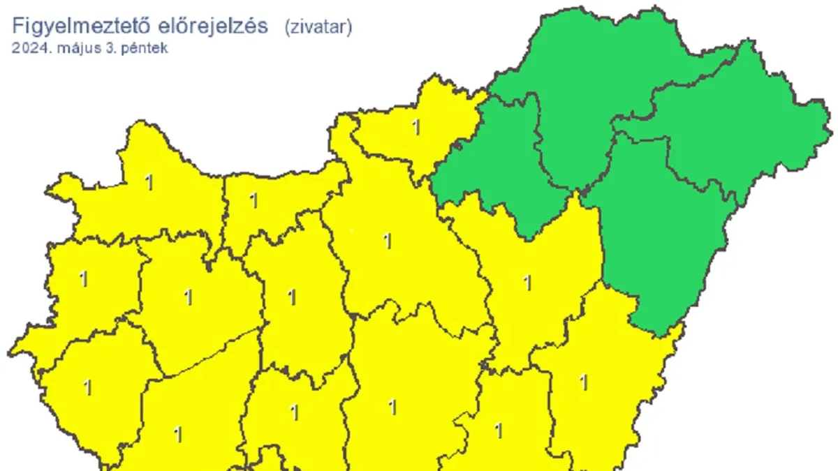 Brutális viharpokol jön, ki is adták a riasztást több vármegyében