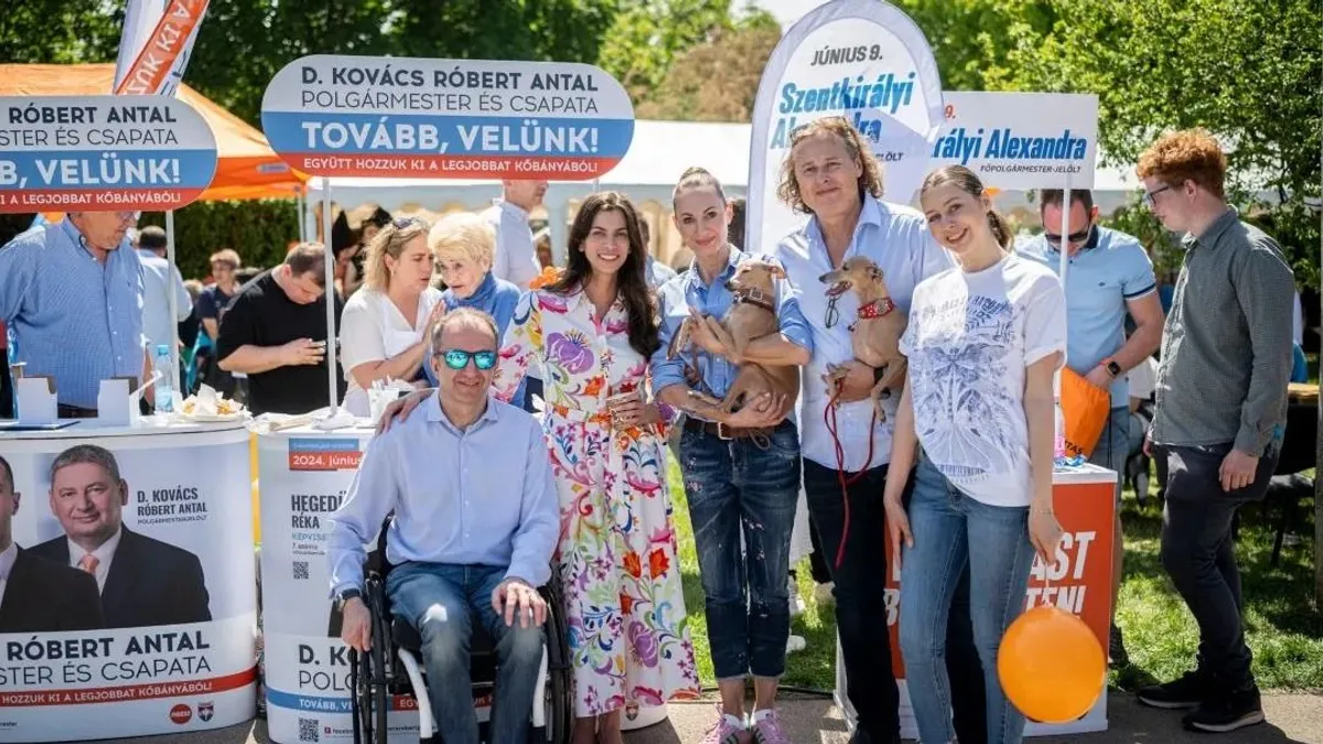 Szentkirályi Alexandra Kőbányán folytatta a kampányolást - fotók