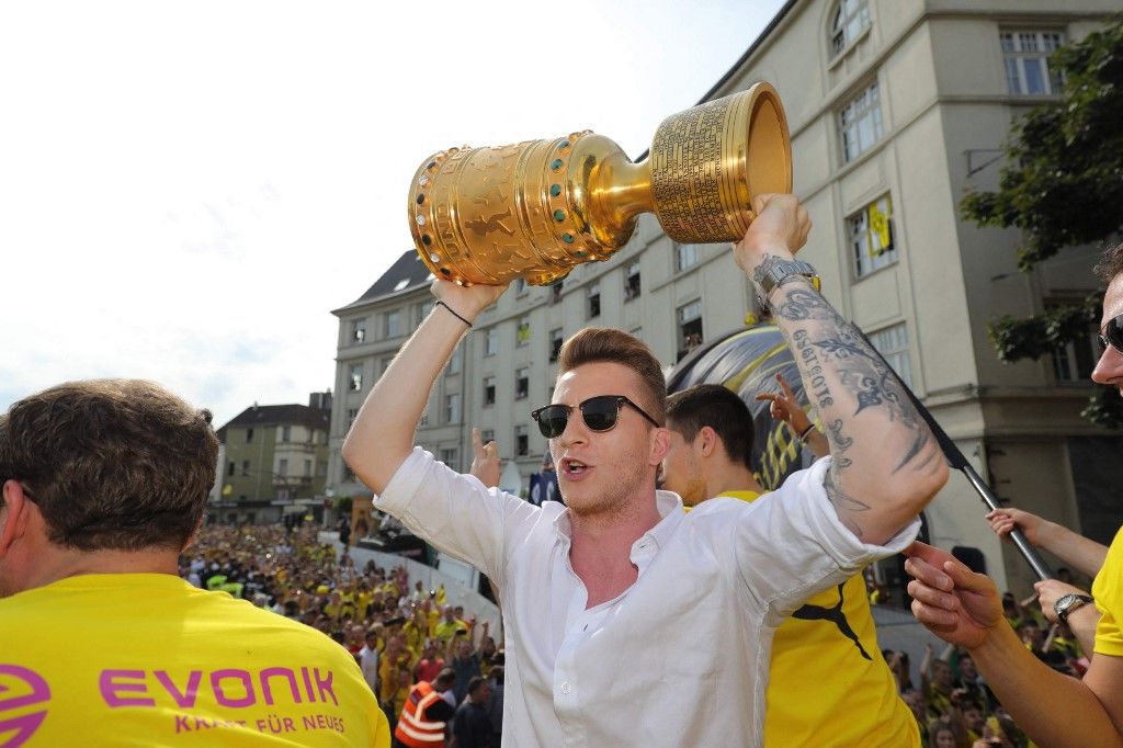 Dortmund, 28.05.2017, firo, football, 1st Bundesliga, season 2016/2017, DFB Cup winner Borussia Dortmund, jubilation parade through the city of Dortmund,
