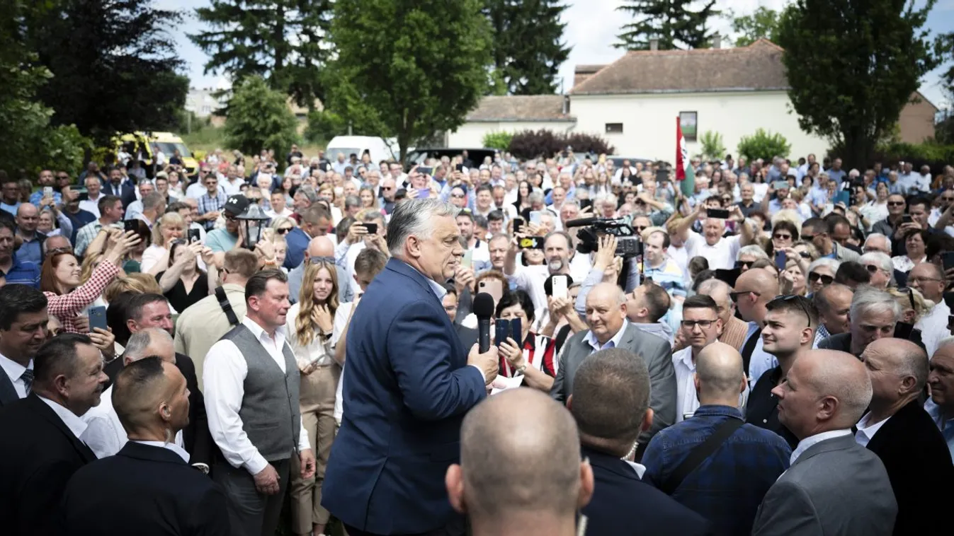 Orbán Viktor országjáró kampánykörútja, OrbánViktor, Vasvár, 2024.05.23.