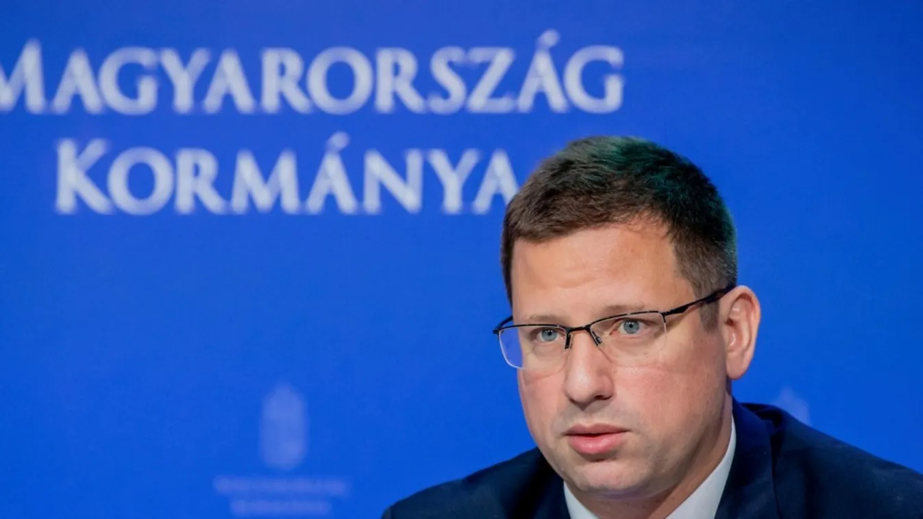 kormányinfó, sajtótájékoztató, sajttáj, Vitályos Eszter, VitályosEszter, Gulyás Gergely, GulyásGergely, 2024. 05. 23.
