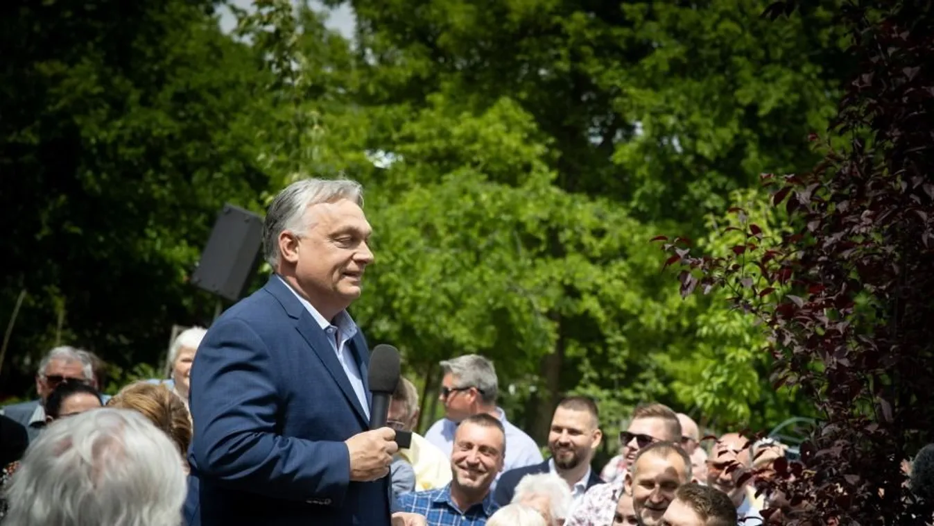 Orbán Viktor országjáró kampánykörútja, OrbánViktor, Kecskemét, 2024.05.16.