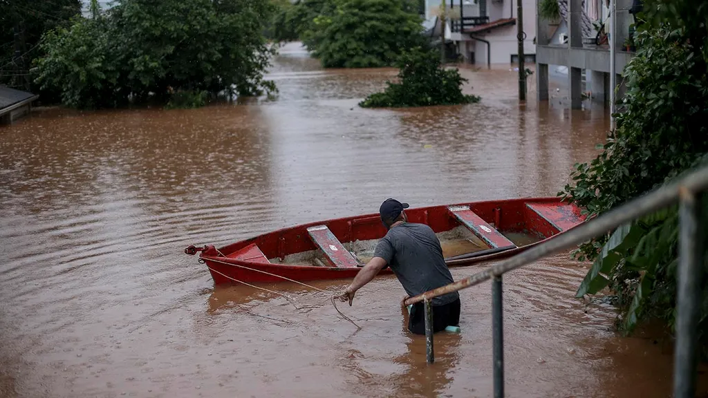 áradás, víz, Brazília, brazíliai áradás, esőzés, pusztítás, vihar, katasztrófa, Rio Grande do Sul, Dél-Amerika