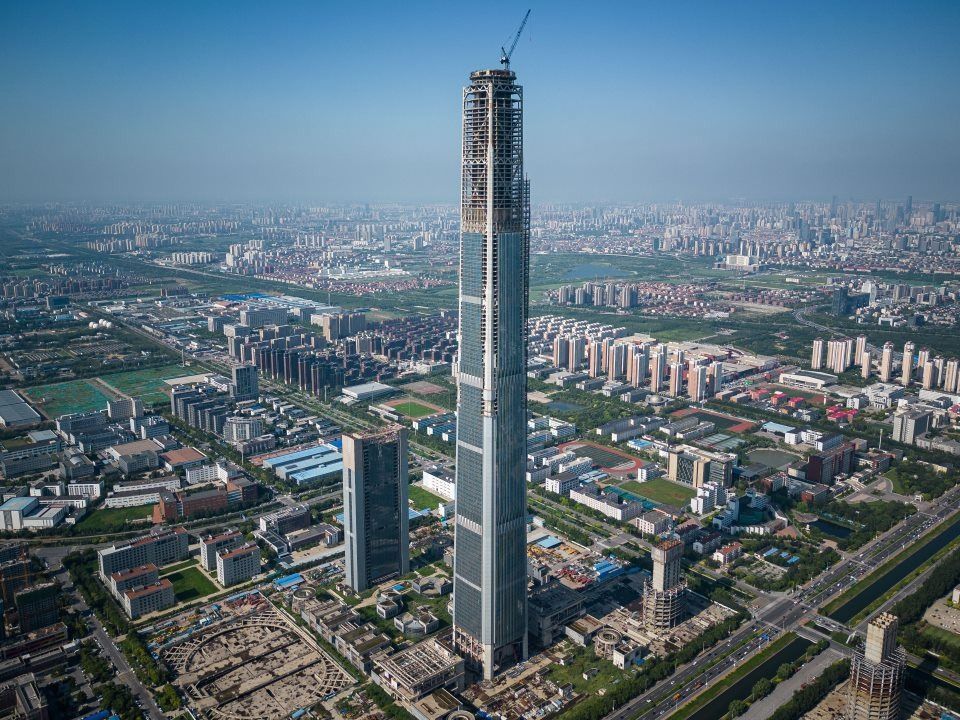 Goldin Finance 117, China 117 Tower, befejezetlen felhőkarcoló, befejezetlenfelhőkarcoló