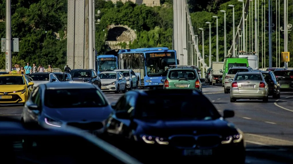 Budapest, forgalom, dugó, 2024, május, 6, érettségi, 