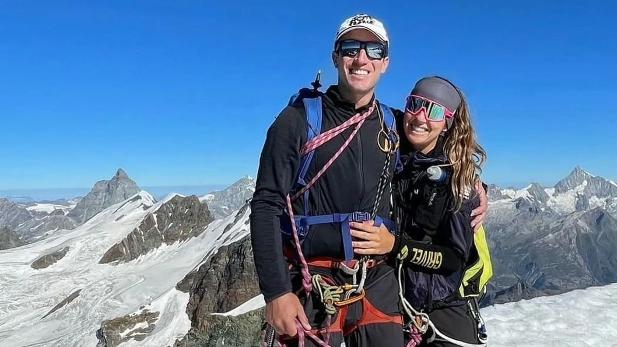 Terrible tragedia: el deportista italiano cayó desde una altura de 700 metros y murió junto a su novia