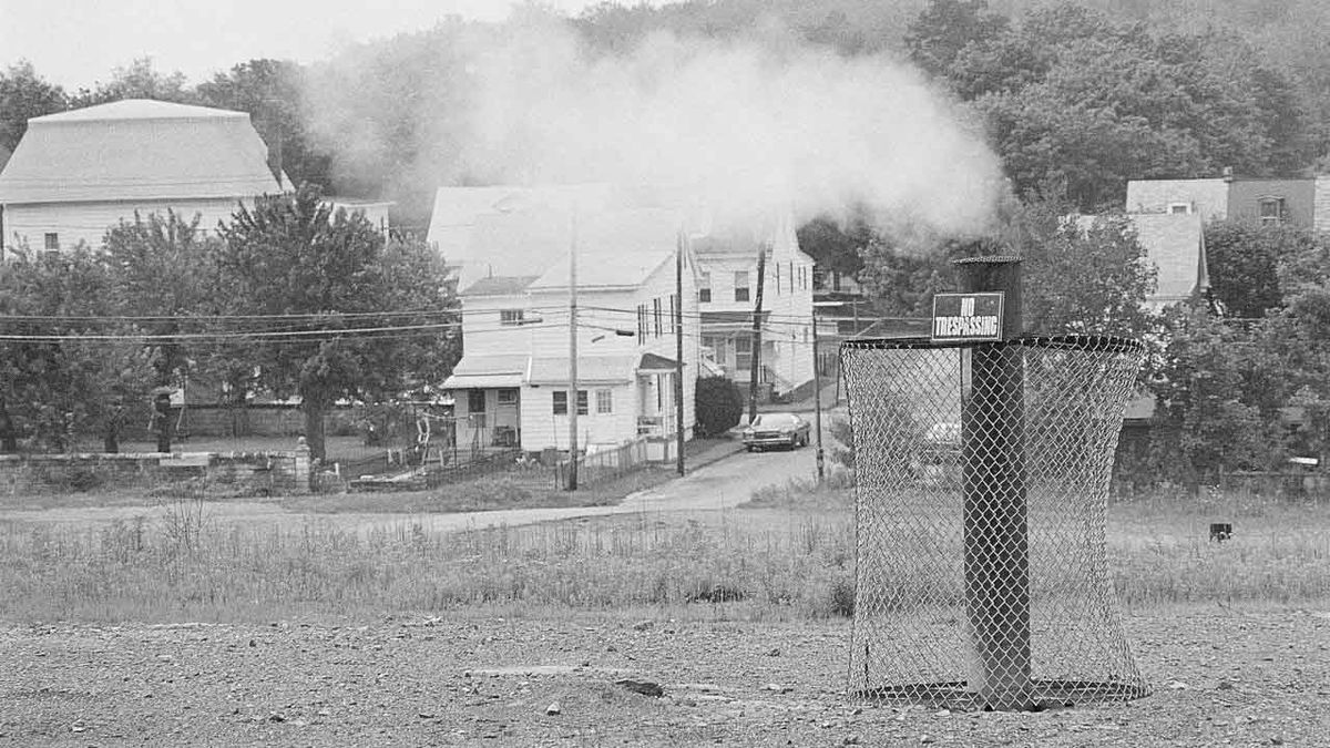 Centralia, Pennsylvania, Amerika, elhagyatott, bánya, szénbánya, szellemváros