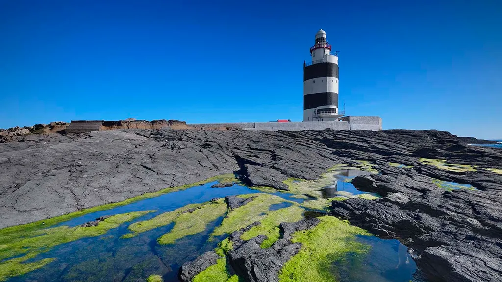 Hook Head  világítótorony, Hook Head, világítótorony, félsziget, Írország, Hook-félsziget, látványosság, turisztikai látványosság, HookHeadvilágítótorony, 