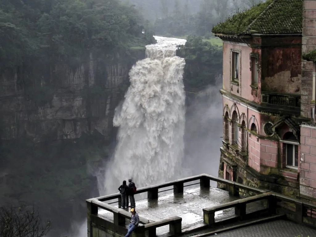 Tequendama, vízesés, 
Bogotá, Kolumbia, 
