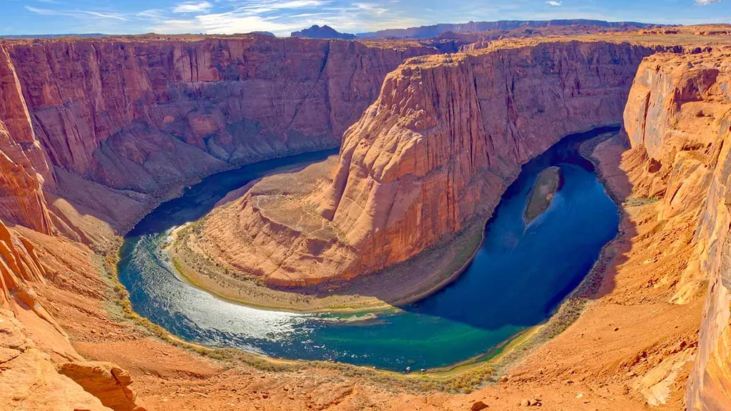 Horseshoe Bend, Colorado folyó, Arizona, Patkó-kanyar, látványosság, patkó alakú kanyarulat, Amerikai Egyesült Államok