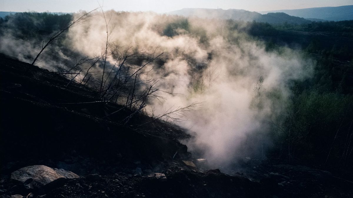 Centralia, Pennsylvania, Amerika, elhagyatott, bánya, szénbánya, szellemváros