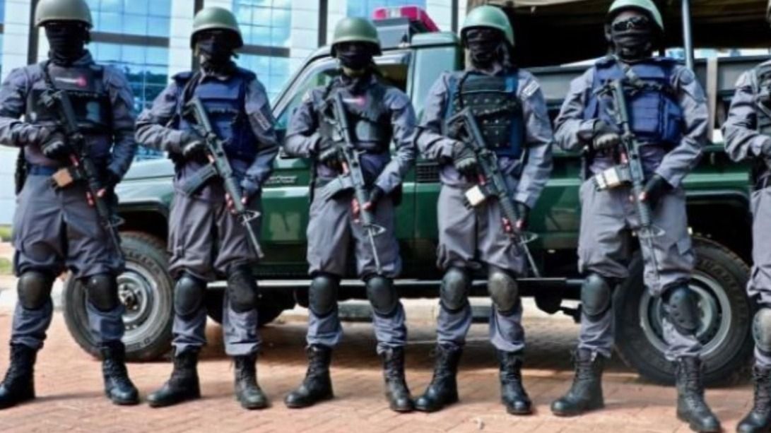 A kenyai rendőrség egyik taktikai egysége Nairobiban