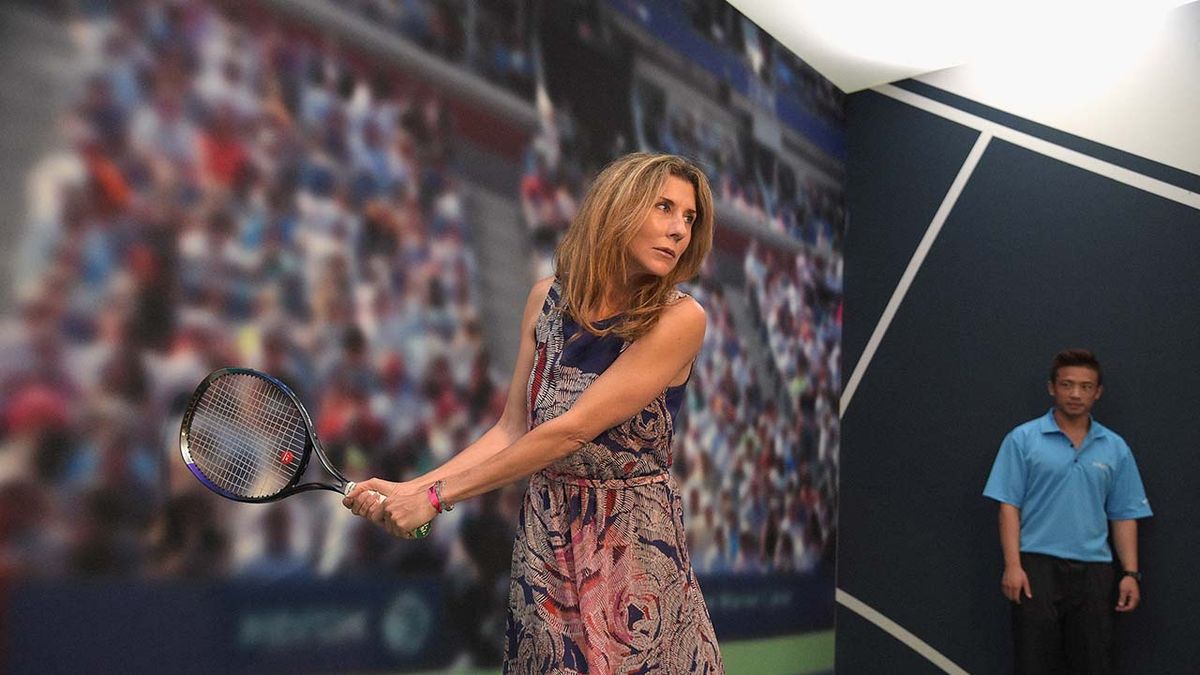  Monica Seles,  MonicaSeles, Monica Seles Surprises Fans Inside The American Express Pro Walk At The 2016 US Open