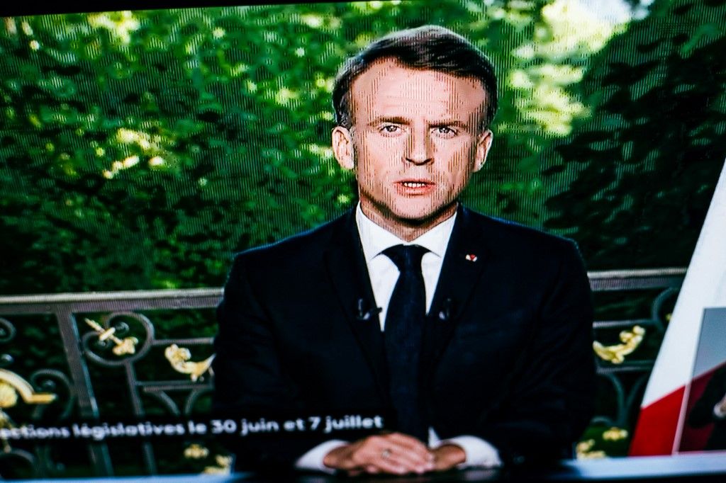FRANCE-POLITICS-EMMANUEL-MACRON-TV-BROADCAST EmmanuelMacron, macron, emmanuel