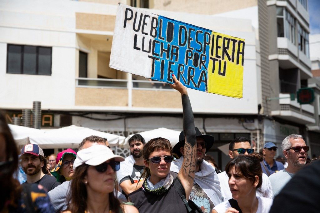 Thousands Rally In Spain's Canary Islands Against Mass Tourism