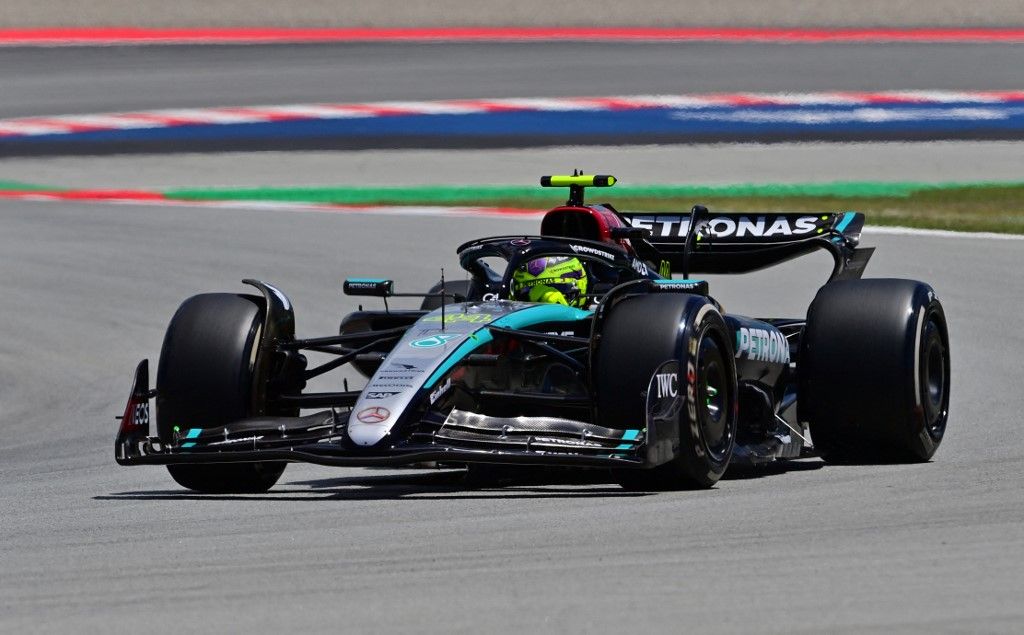 Forma-1, F1, Spanyol Nagydíj, 2024, Lewis Hamilton, Mercedes