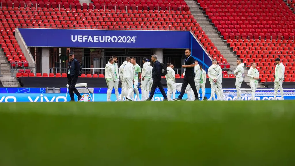 Foci EB, labdarúgó Európa-bajnokság, Euro 2024, Euro2024, labdarúgás, pályabejárás, 2024.06.14.