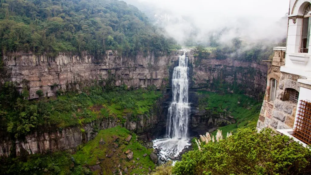 Tequendama, vízesés, 
Bogotá, Kolumbia, 
