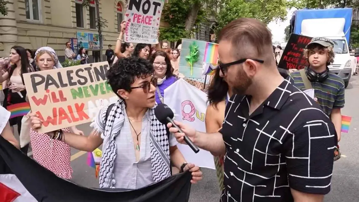 Nyugatról idecsődített szélsőbaloldaliak is tüntettek az arab terroristák mellett a Pride-on – videó – ORIGO