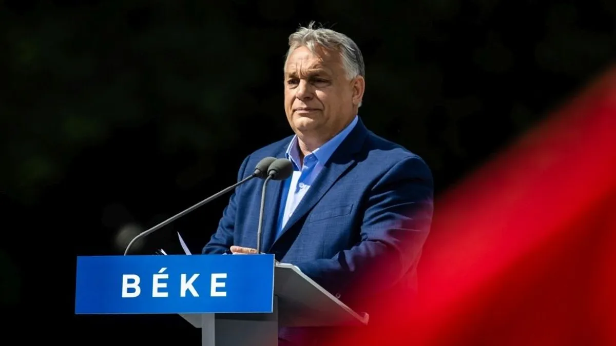Orbán Viktor Nagyszalontán: Június 9-én még megállíthatjuk a háborús menetet