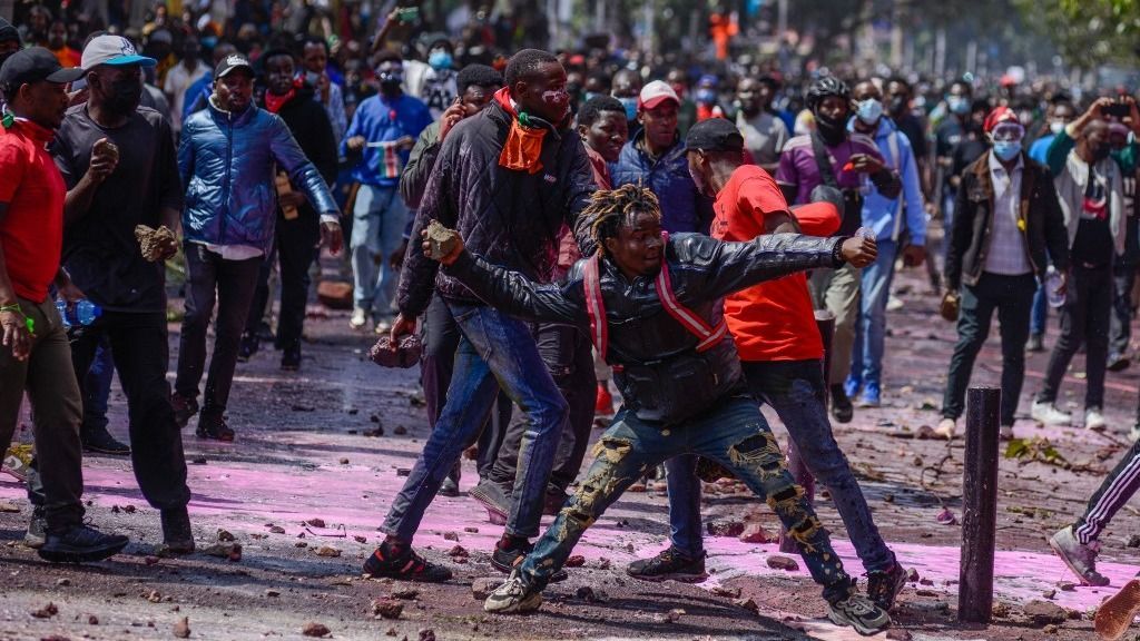 Protest against tax hike in Kenya