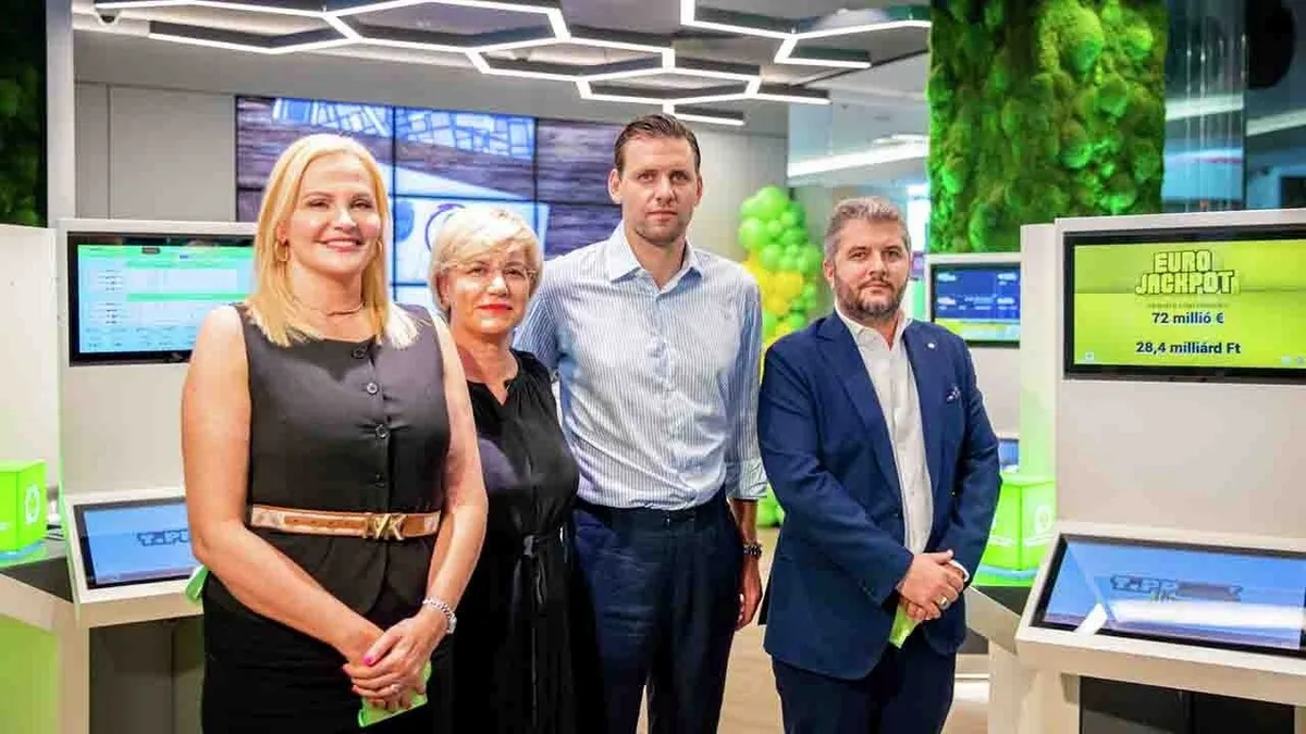 Szaiai Ádám főszereplésével a jövő lottózóinak első zászlóshajóját nyitották meg