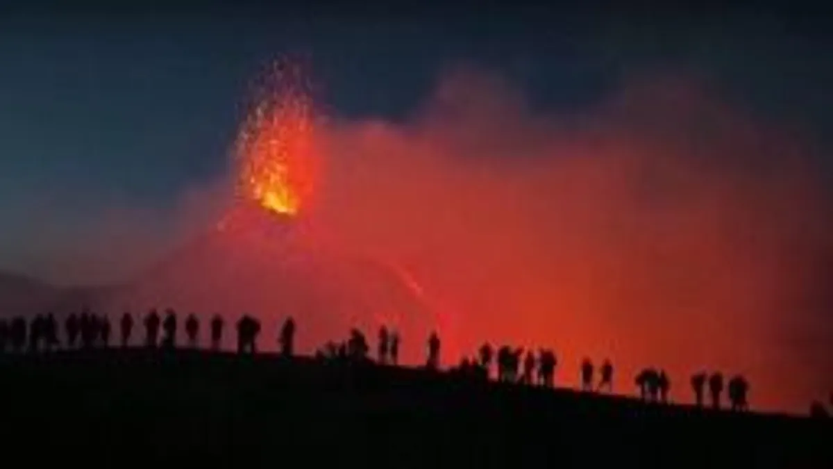 Ismét kitört az Etna - videó