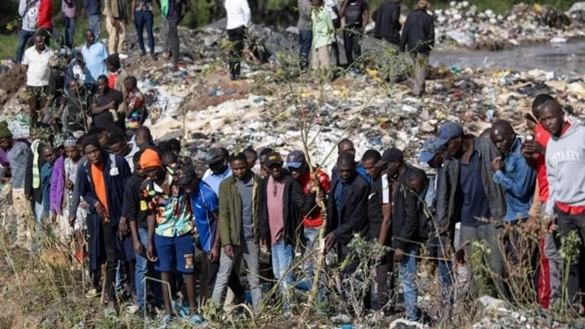 Zacskóba rejtett emberi maradványokat találtak egy kenyai szeméttelepen