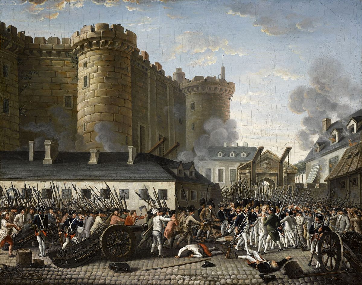 A francia forradalom kezdetei: a Bastille megrohamozása
