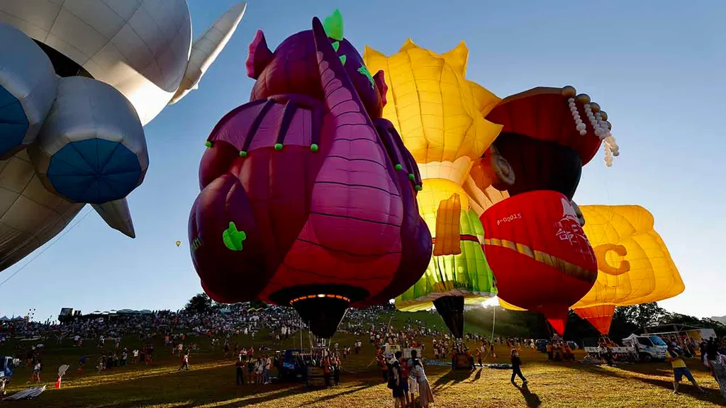 Hőlégballon fesztivál Tajvan, Tajtung, hőlégballon fesztivál, hőlégballon fesztivál, Tajvan, 