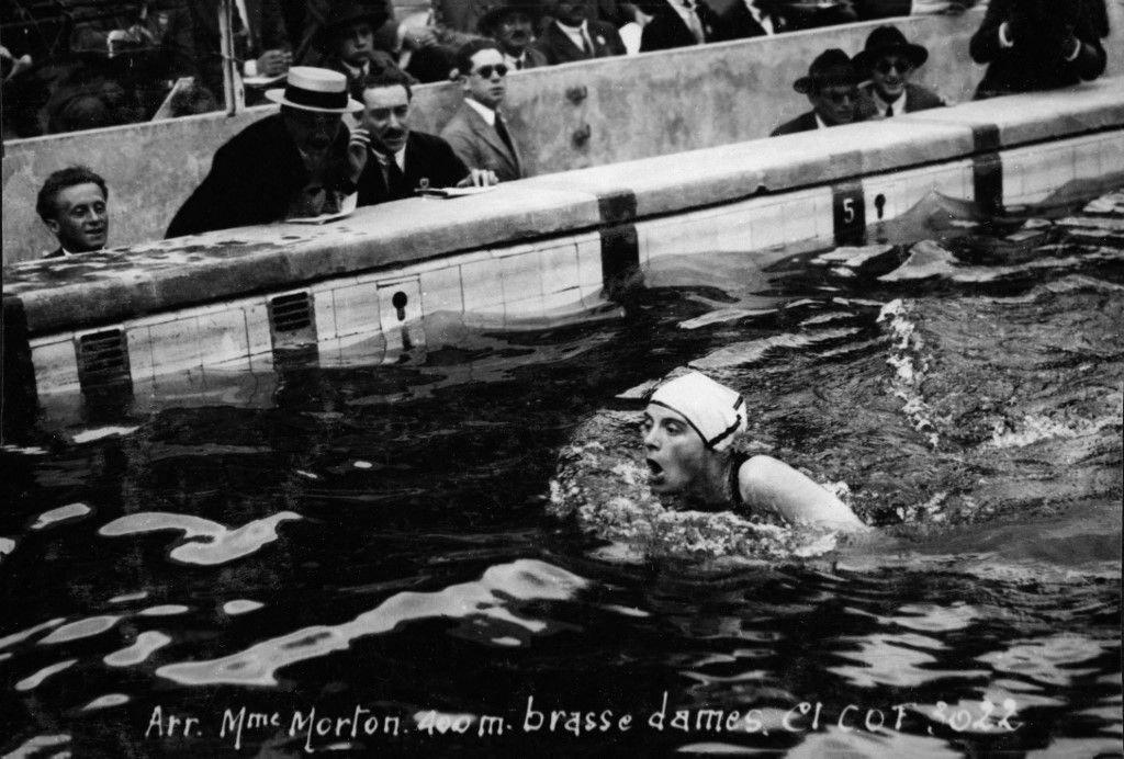 Britain's Lucille Morton in the women's 200m breaststroke final