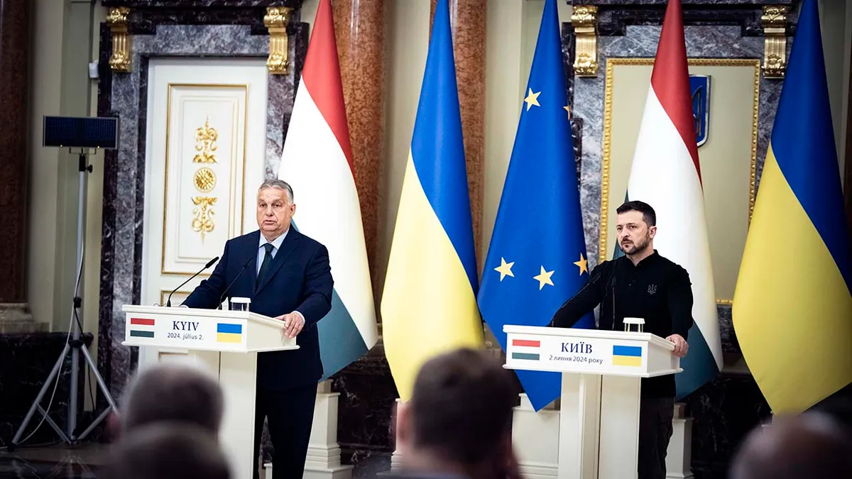 Óriási nemzetközi siker: az Unió soros elnökeként a béke érdekében tárgyalt Orbán Viktor Kijevben - videó