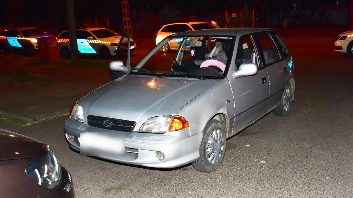 Nem tudtak vezetni a debreceni tinik, ezért tolva próbáltak ellopni egy Suzukit