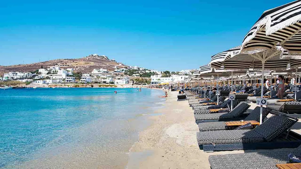 Mykonos, sziget, Görögország, görög sziget, Kis Velence, pezsgő éjszakai élet, strand, Ornos Beach, Paralia Lia beach 