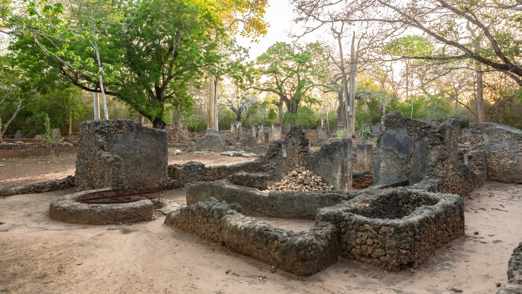 Ruins,Of,Gedi.,Watamu,,Kenya.,Historical,And,Archaeological,Site,Near
