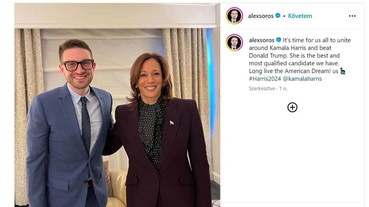 Soroséknak köszönheti Kamala Harris, hogy idáig eljutott