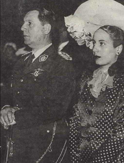 Juan és Evita Perón 1945-ben