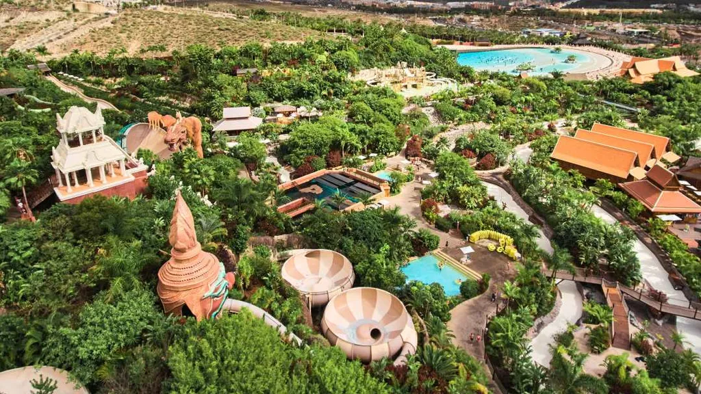 Siam, Park, Tenerife. Spanyolország, Európa, legnagyobb, víziparkja, 