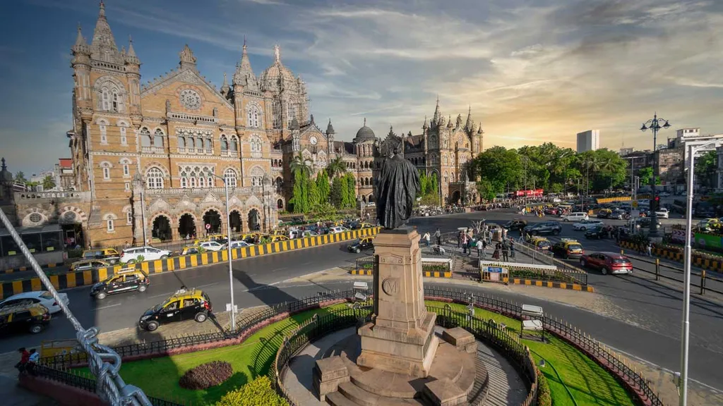 Mumbai, India, Chhatrapati Shivaji Terminus, vasút, vasútállomás