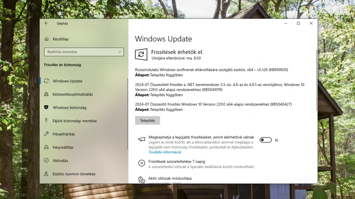 A lehető leghamarabb frissíteni kell a Windowst