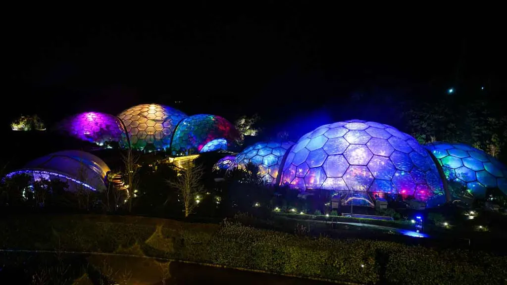 The Eden Project Lights Up For The Festive Season