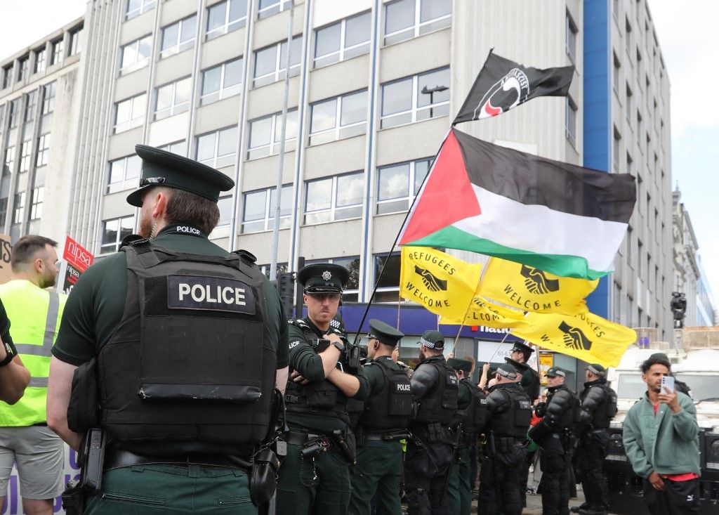 Anti-racism protest in Belfast