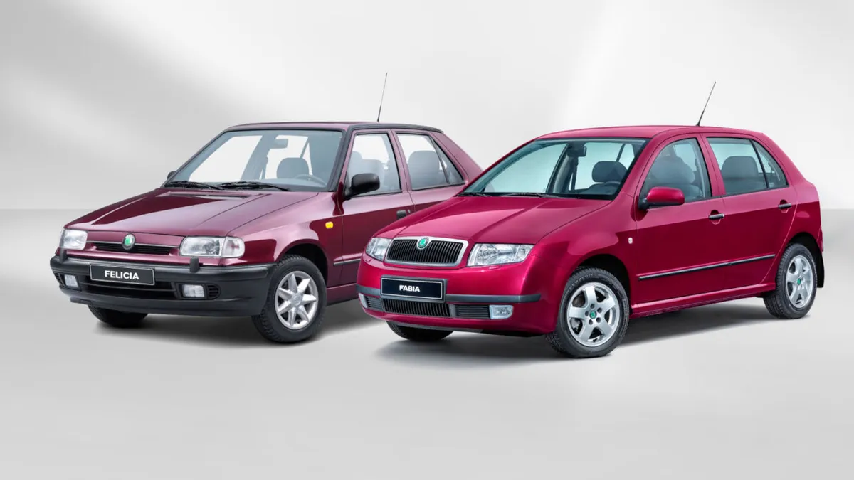 Két legendás kisautóját is ünnepli a Skoda: 30 éves a Felicia, 25 éves a Fabia