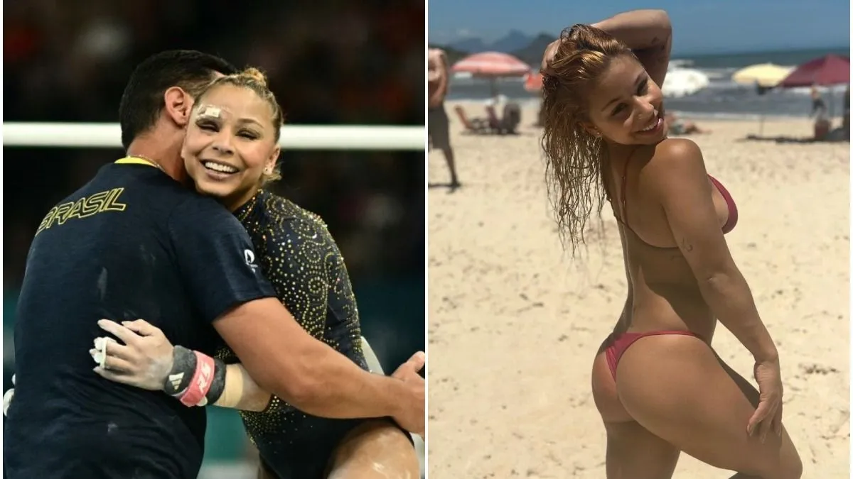Csúnyán feldagadt a szeme a horrorbukás után a szexbomba brazil tornászlánynak