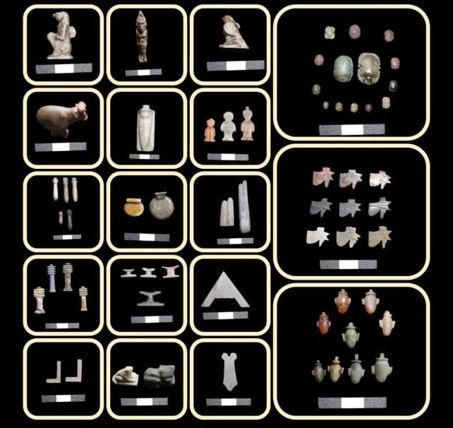 Néhány újonnan felfedezett Tel el-Deir amulett és szkarabeusz